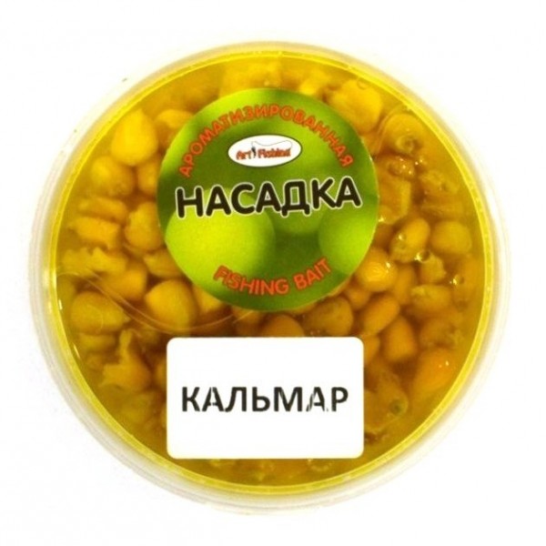 Кукурудза насадкова для риболовлі, Art Fishing, банку, 150 мл, смак Кальмар